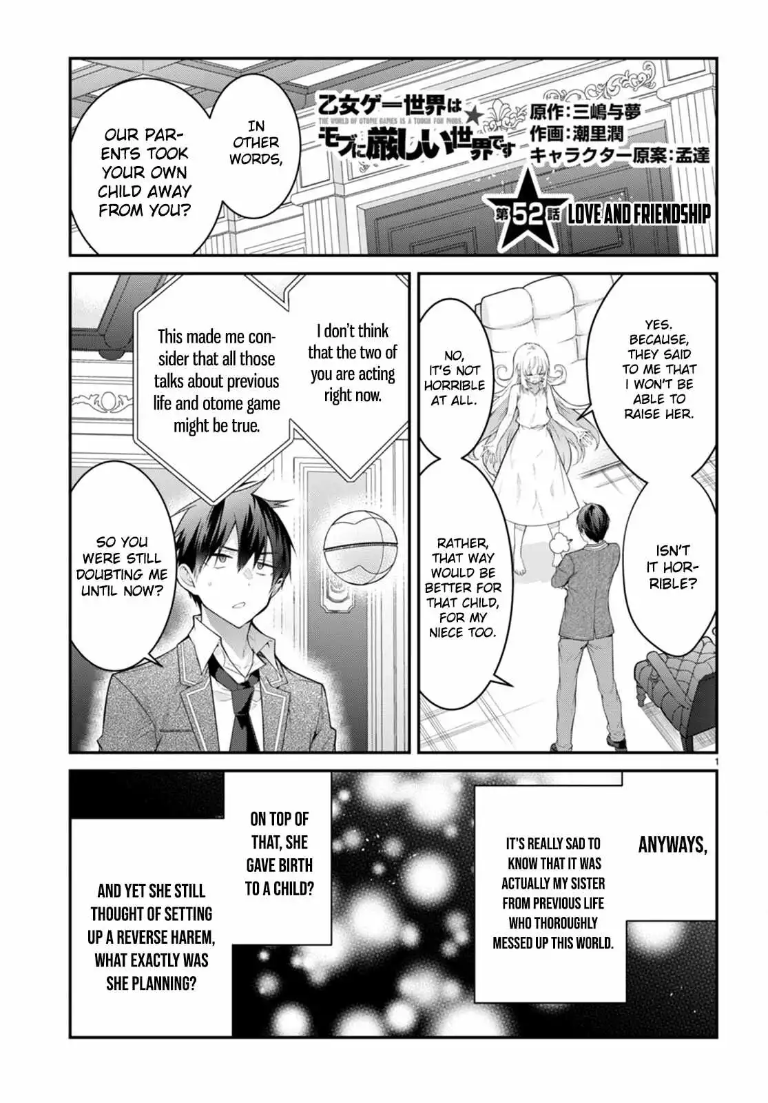 Otome Game Sekai wa Mob ni Kibishii Sekai Desu Chapter 52 1